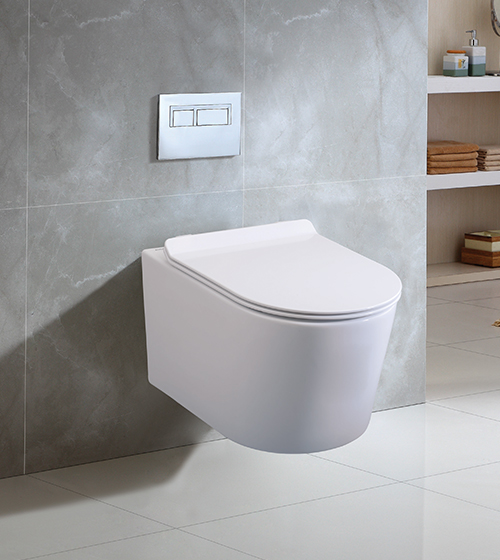 Rimless Wall-Hung Toilet with Slim UF Seat Cover - Aquant