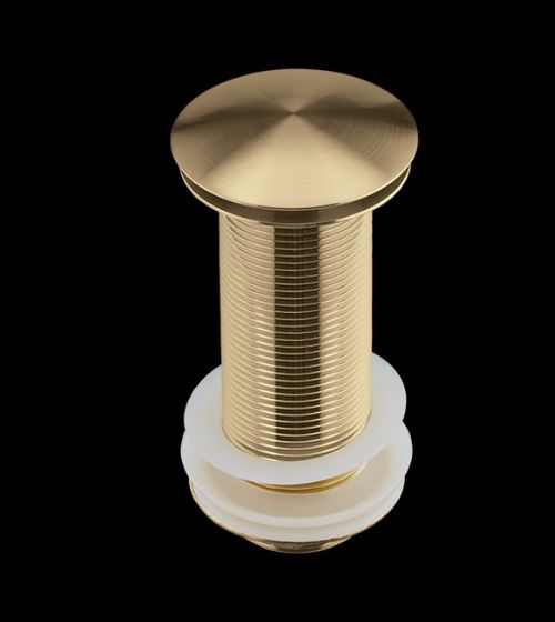 Fossa 3 Inch Brass Pop Up Waste Coupling with Smooth Push Button